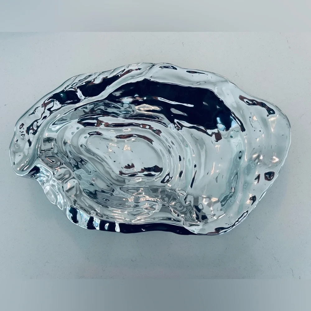 Silver Ceramic Art Bowl - Picture 1 of 5